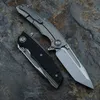 Wenom II Noże polowanie na prezent Tanto Blade Kevin John S30V Blade Titanium Titanium Hałda Składane noże z torbą