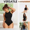 Taille Tummy Shaper Body-Hugging T-shirt Body Tops pour femmes Doux Ras du Cou Body Shaper String Combinaison Ventre Plat Corset Sexy String Shapewear 231122