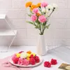 Decorative Flowers 10 Pcs Ornament Merry Christmas Wedding Scrapbook Home Decor Marigold Artificial Flower Heads Simulation Floral