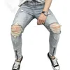 Jeans masculinos 2023 homens da moda Slim Marca de Moda Zíper Pontas de Personalidade