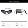 Sunglasses Brand Designer Flying Horse Frame Women For Men Trendy Cat Eye Sun Glasses Vintage Luxury Punk Hip Hop Shades