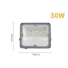 LED LUGTH LUZ BRANCO 6500K 10W 20W 30W 50W 100W 150W 200W 220V 110V Flood Light Outdoor Wall Lasher Lâmpeira Refletor Jardim à prova d'água