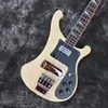 Rickon 4003 Baker Bass Electric Guitar ، Cream Chrome Hardware عالية الجودة شحن مجاني