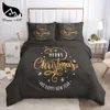 Beddengoed sets Dream NS Rode Kerst set Koningin Huishoudtextiel Set Beddengoed Kerstman dekbedovertrek juego de cama x231122