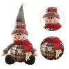 Dekoracje świąteczne Snowman Doll Merry Chirstmas Decor do stolika w domu ozdoby Elk