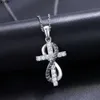 Designer smycken 2023 Ny trend modevattentäta smycken 925 Sterling Silver VVS Moissanite Diamond Cross Pendant Halsband för män kvinnor