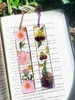 Mark Daisy Student Accessories Epoxy Reading Creative Supplies Book Bookmark Pendant Flower Exquisite Tassel Transparent