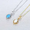 Europese Vintage Micro Set Zirkoon Opaal S925 Zilveren Hanger Ketting Sieraden Mode Dames Verguld 18k Goud Retro Ketting Dames Bruiloft Feest Valentijnsdag Geschenk SPC