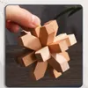 Nuovo Nuovo Legno Kong Ming Blocco Lu Ban Blocco IQ Rompicapo Giocattolo Educativo Per Bambini Montessori Puzzle 3D Gioco Sblocco Giocattoli Kid adulto