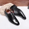 Zapatos de vestir Zapatos informales de vestir de negocios para hombre DESAI, zapatos Oxford cómodos de cuero genuino suave a la moda para hombre 231122