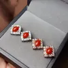 Серьги -грибы kjjeaxcmy fine jewelry natural red coral 925 стерлинговые серебряные женщины