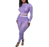 Summer New Women's Sexy Tracksuits upraw T-shirt+ spodni top+ spodnie Kobiety różowe niebieskie ubrania swobodne 2pc