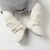 Premiers marcheurs bébé chaussettes hiver garçon fille chaussons pelucheux doux enfant en bas âge chaussures antidérapant chaud né infantile berceau mocassin 231122