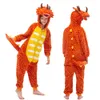 Pyjamas barn dinosaurie kigurumi tecknad baby pojkar sömnkläder söm panda enhörning jumpsuits flickor pijama barn onesie 231122