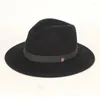 Bérets Fedora chapeau femmes laine seau britannique haut automne hiver chaud décontracté vacances fête accessoire pour l'extérieur