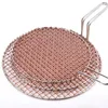 Narzędzia Piknik Węgiel BBQ Red Copper Gril Grill Grill Grill Net siath