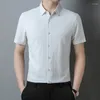 Jinammonia – chemises décontractées pour hommes, sans repassage, printemps et automne, haut de gamme, grande marque, même style, vente en gros