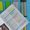 Pacotes de notas pegajosas transparentes guia auto-adesivo kawaii marcadores claros anotação livros marcador de página papelaria