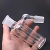 가장 저렴한 유리 애쉬 포수 봉 14mm 18mm 18mm dab rig gluca accepory 컷 디퓨저 샤워 헤드 퍼크 애쉬 포수 두꺼운 pyrex 버버 흡연 파이프 2pcs