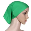 Einfarbige Hijab-Kappen Unterschal Turban Muslim Für Damen Damen Schals Kopfbedeckung Stirnband 20 Volltonfarben Schwarz Rot Rosa Puple Schwarz Beige Grau