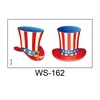 4 Temmuz Partisi Geçici Dövme Bağımsızlık Günü Dövme Çıkartmaları Amerikan Bayrak Kartalları Şapka Balonları Dövmeler Vücut Yüz Sanat Etiketi
