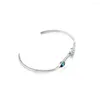 Bracelet Délicat 2mm Charme Ouvert Manchette Bracelets En Acier Inoxydable Élégant Argent Couleur Hommes Femmes Qualité Cristal Bracelet Bijoux