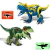 Nieuwe Vergrendeling Blokken Jurassic Dinosaurs World Tyrannosaurus Rex Wyvern Velociraptor Bouwstenen Dinosaurus Speelgoed Kinderen Jongens Geschenken