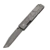 Ny ankomst A1898 Folding Knife Damascus Steel Tanto Blade TC4 Titanium Alloy Handle EDC Pocket Folder Knives Bästa present för män