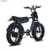 Winter Sneeuw Elektrische Fiets 750W 13Ah Verwijderbare Batterij Ebike voor Volwassenen 20 "x 4.0 Dikke Banden Cool Off Road Ebike voor Volwassen