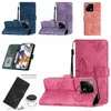 Custodie a portafoglio a farfalla per Xiaomi 13 Lite 12 Pro 12T 11 Redmi Note 12 A1 10A 10C 10 2022 9A 9C Ragazze Lady Sensazione della mano Skin Feel Custodia in pelle per carta d'identità con custodia a conchiglia