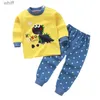 Handtücher Bademäntel Kinderunterwäsche Pyjama-Sets Unisex Baby Boy Pyjamas Anzug Baumwolle Pjs Kleidung Set Herbst Winter Weiche Nachtwäsche Mädchen PyjamasL231123