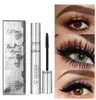 Qi 4D Mascara impermeabile nero Mascara a lunga durata Trucco professionale Fluffy Volume Cosmetici Curling Ciglia Ciglia4532228