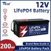 Neue 12V 200Ah LiFePo4 Akkupack Lithium-Eisen-Phosphat-Batterien Eingebaute BMS-LED-Anzeige 6000-Zyklus für Solarboot Keine Steuer