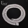 Chains Uwin Prong 13mm Cuban Chain Micro Pave Cubic Zircon Mixed Luxury Bling Full Iced Out Charms Hiphop Jewelry