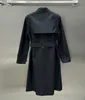 Trenchcoats voor dames HETE KLASSIEK! Damesmode Engeland middellange trenchcoat / hoogwaardig merkontwerp trenchcoat met dubbele rij knopen / katoenen stof maat S-XL