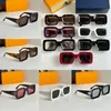 Erkek ve Kadın Lüks Tasarımcı 1.1 Açık Milyonerler Sun Gözlüğü ile S-Lock Donanımlı Güneş Gözlükleri Metal Mektup Dekorasyonu Tapınaklarda Basılı Sınır Z1592E Gözlükler
