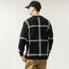 Männer Pullover Winter Hip Hop Gedruckt Lose Herren Baumwolle Pullover Männer Kleidung Mode Plaid Weihnachten Pullover BL22310