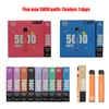 E-sigaretten Original Flex maxi 5000 trekjes 650 mah 12 ml voorvulapparaat wegwerp e-sigaret autorisatie 17 smaken Vape desechable Lokaal magazijn