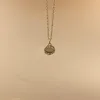 Chaînes exagérées à la mode irrégulière ronde clavicule chaîne Vintage métal bosse oeil pendentif collier ras du cou accessoires bijoux cadeaux