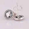 Stud Earrings Authentic 925 Sterling Silver Forever Fashion Heart For Women Gift DIY Jewelry