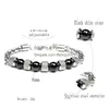 Perlen Edelstahl Tigerauge Perlen Armbänder Naturstein Armband für Männer Hip Hop Modeschmuck Will und Drop Lieferung Schmuck Dh93S