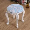 Housses de chaise 1pc couverture de tabouret de Bar rond Style Floral pour coiffeuse bureau élastique Anti-sale siège protecteur