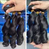 Glamourosa Peruana Indain Cambojana Brasileira Onda Solta 100% Pacotes de Cabelo Humano Cru 3 Peças 100 g/pçs Extensões de Cabelo Virgem Moda de Alta Qualidade Venda