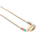 Chokers White Shell Choker Necklce Sier Gold Chain Women Halsband Beach Fashion Jewlery Will and Drop Leverans smycken Halsband håller Dh47i