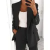 KH S-5XL Herbst-Damen-Büro-Blazer, formelle einfarbige Blazer, Smoking-Oberteil, Damenbekleidung