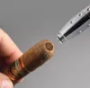 Курительные трубы бурильщики из нержавеющей стали портативные сигарные ножницы Серебро с ключом