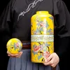 花瓶中国の手描きの黄色の花瓶のアレンジメント装飾リビングルーム入り口アンティークシェルフテレビキャビネットストレージセラミック