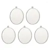 Dekoracja imprezy 5pcs Ollate Shape Clear Plastic Ornament DIY Świąteczny wisząca piłka wisząca