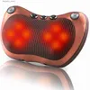 Massaging Neck Pillowws Electric Relaxation Massage Pillow Vibrator Neck Shoulder Back Heating Kneading Infrared Massager Q231123