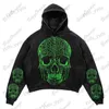 Herrtröjor tröjor diablo stil skräckelement högkvalitativt hoodie skalle skelett tryckt hoodie high street punk stil hoodie mäns och kvinnor'stop t231123